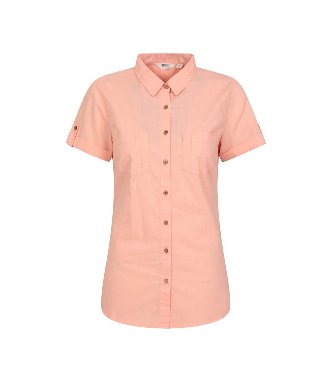 Womens/ladies Coconut Short-sleeved Shirt Coral Mountain Warehouse-1