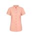 Womens/ladies Coconut Short-sleeved Shirt Coral Mountain Warehouse-1