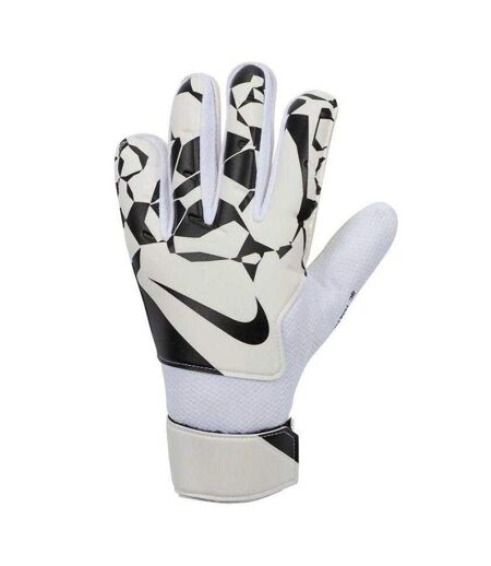Childrens/kids Match Goalkeeper Gloves White Black Nike