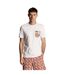 Mens floral pocket t-shirt white Lyle & Scott