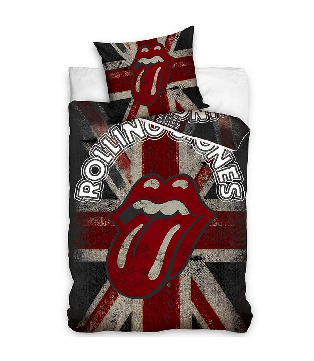 Union jack duvet cover set red/white/blue The Rolling Stones-1