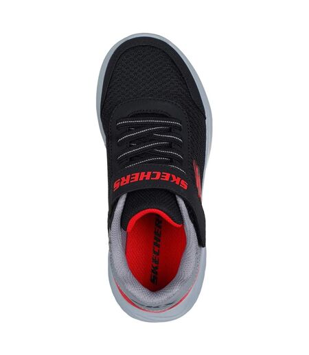 Mens bounder trainers black/red Skechers