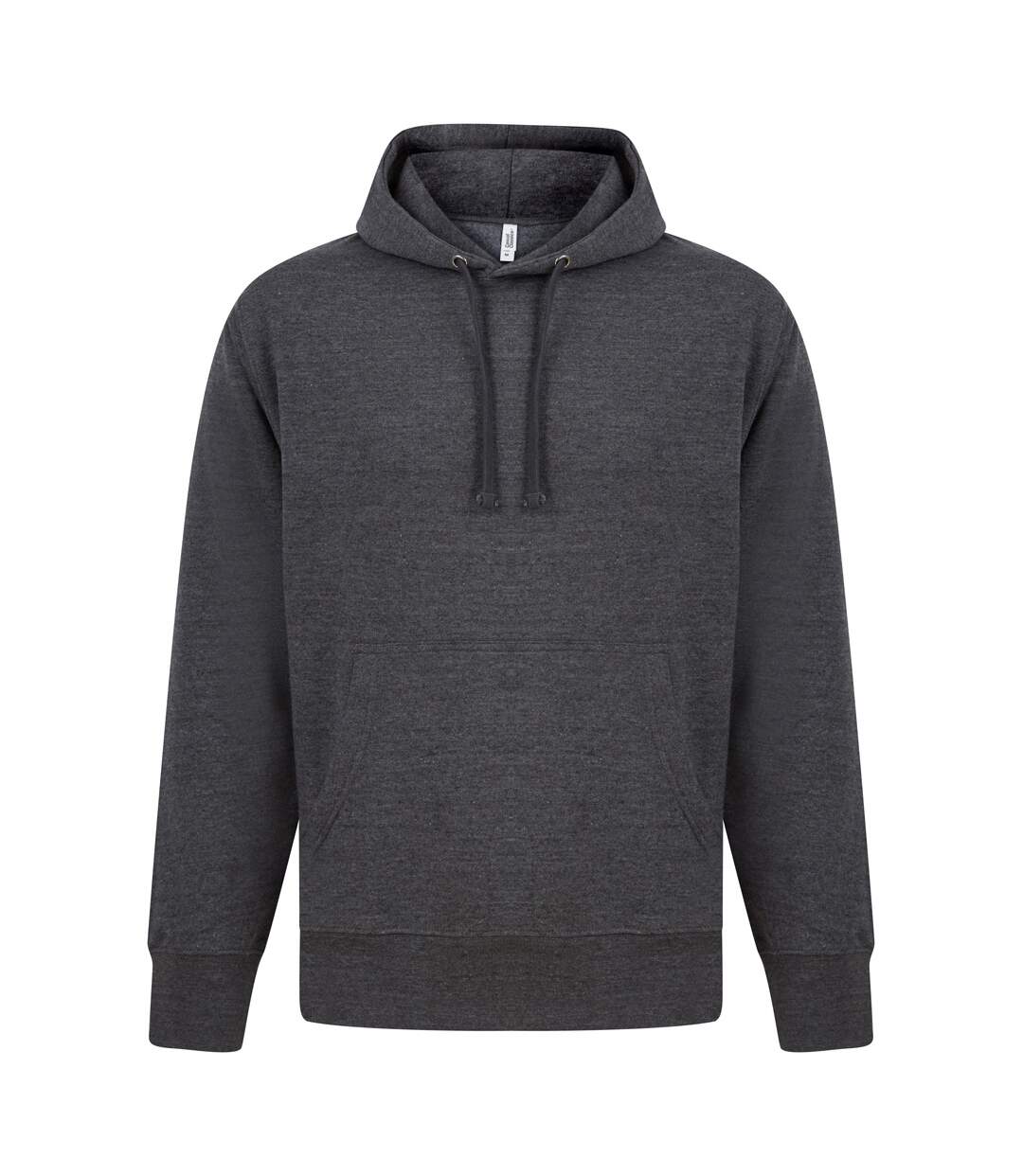 Sweat à capuche homme gris foncé chiné Casual Classics