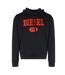 Sweat À Capuche Motif/style Logo Homme Noir Rouge Diesel-1