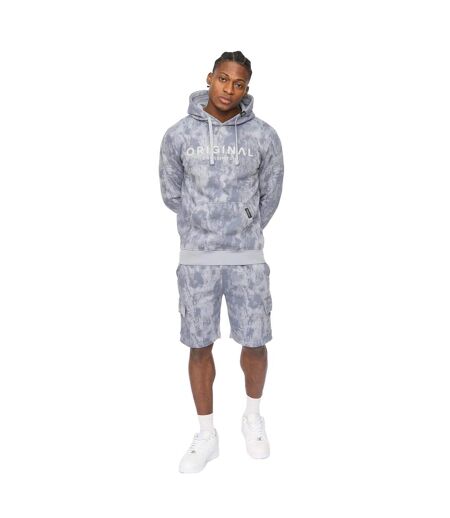 Sweat À Capuche Bardon Homme Bleu Acier Crosshatch