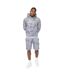 Sweat À Capuche Bardon Homme Bleu Acier Crosshatch-4