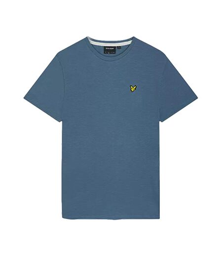 Mens slub t-shirt slate blue Lyle & Scott