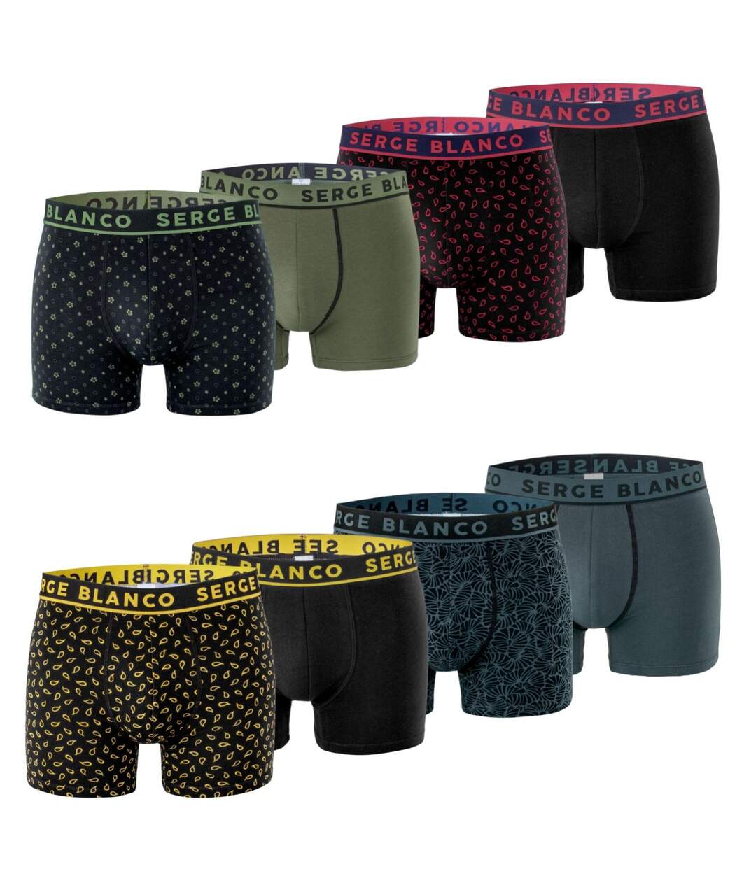 Lot de 8 boxers homme Casual Serge Blanco Serge Blanco-1