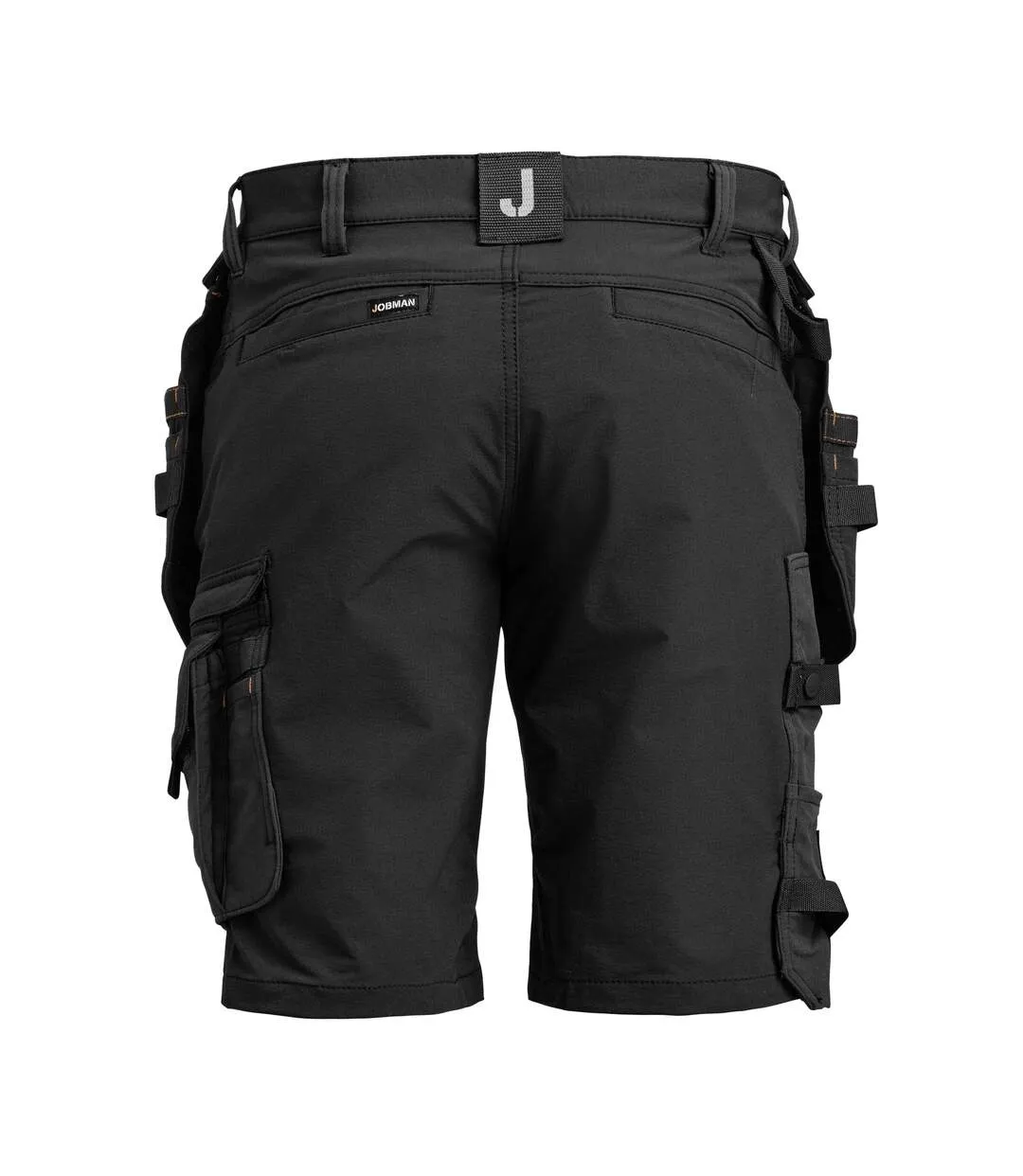 Mens Craftsman 4 Way Stretch Shorts Black Jobman-2