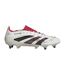 Mens  Stripes Soft Ground Football Boots Off White Black Predator-1
