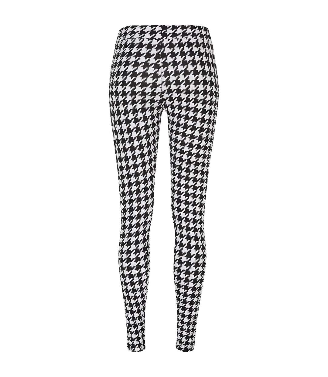 Legging Motif/style Pied-de-poule Femme Noir Urban Classics-2