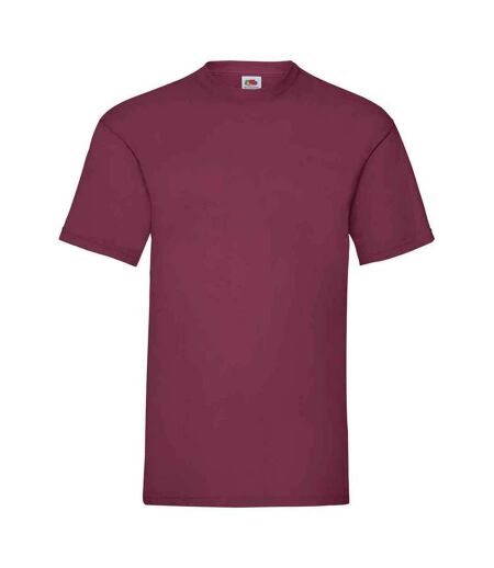 T-shirt valueweight homme bordeaux Fruit of the Loom