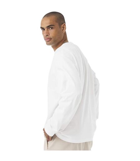 Unisex Adult Heavyweight Long-sleeved T-shirt White Bella + Canvas