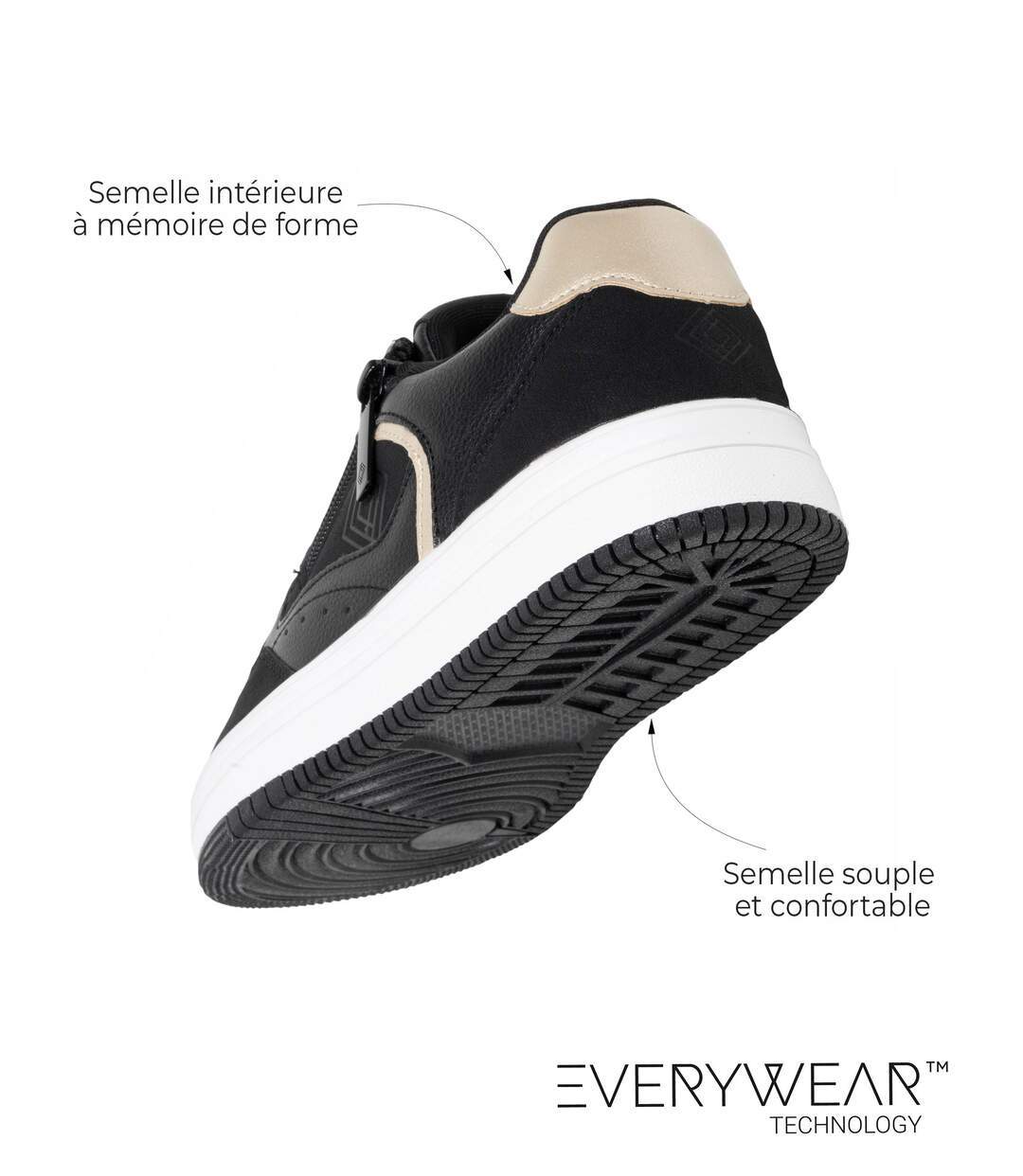 Isotoner Baskets femme semelle mousse everywear mémoire de forme-5