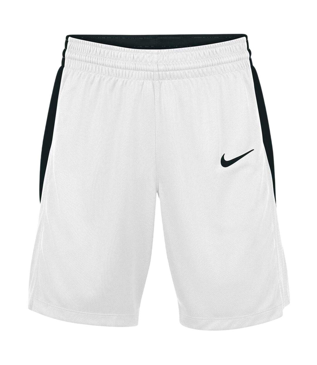 Short De Basket Team Femme Blanc Noir Nike-1