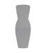 Robe Moulante Femme Gris Honeyz-2