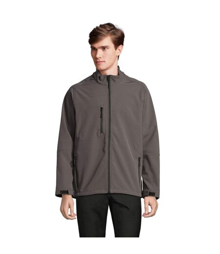 Veste Softshell Relax Homme Gris Charbon Uni SOLS