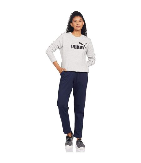 Sweat Ess Femme Gris Clair Chiné Puma