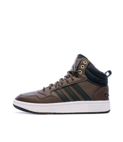 Baskets Marrons Homme Adidas Hoops 3.0 Mid