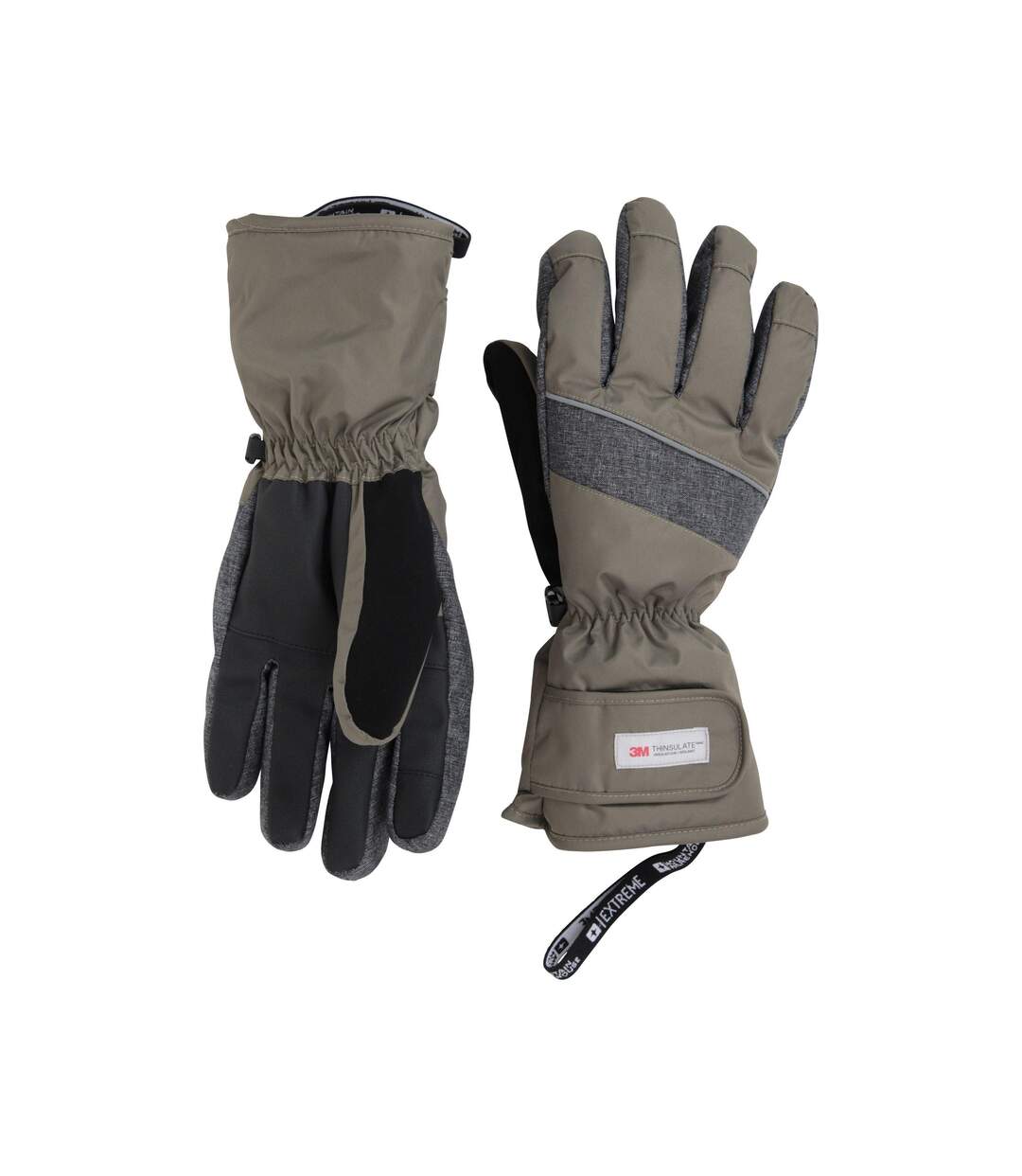 Gants De Ski Homme Vert Kaki Mountain Warehouse-1