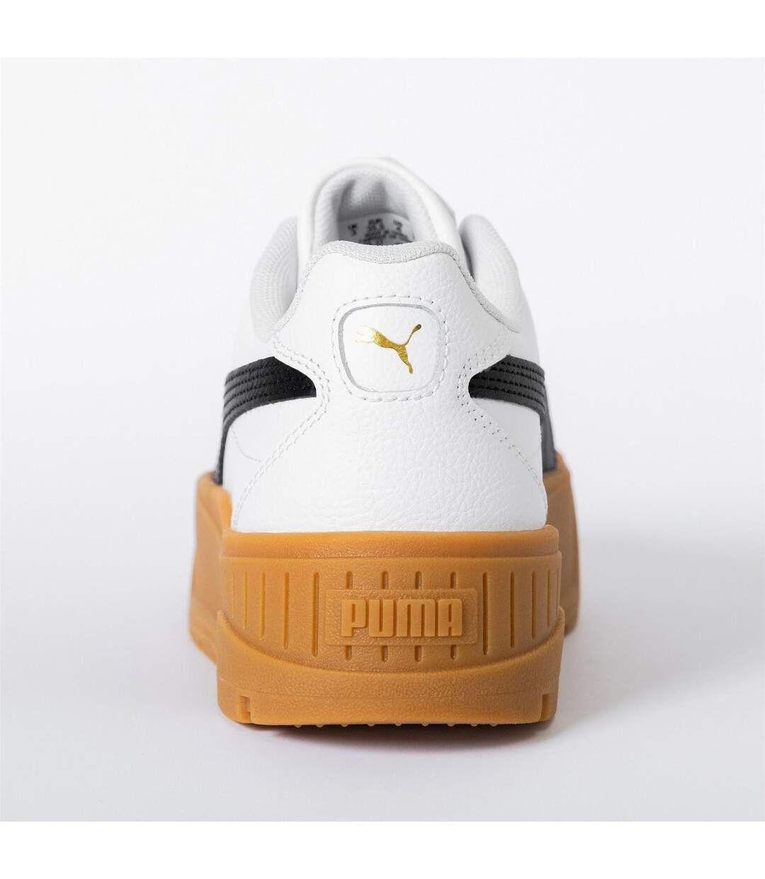 Womens/ladies Ii Jr Low Top Platform Trainers White Black Gum Puma-2