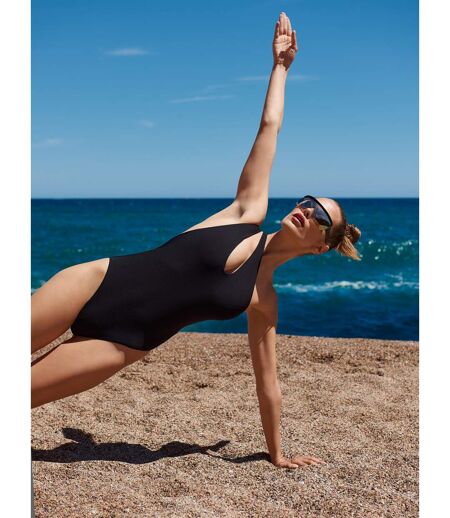 Maillot de bain une pièce asymétrique sans armatures Normandie Lisca