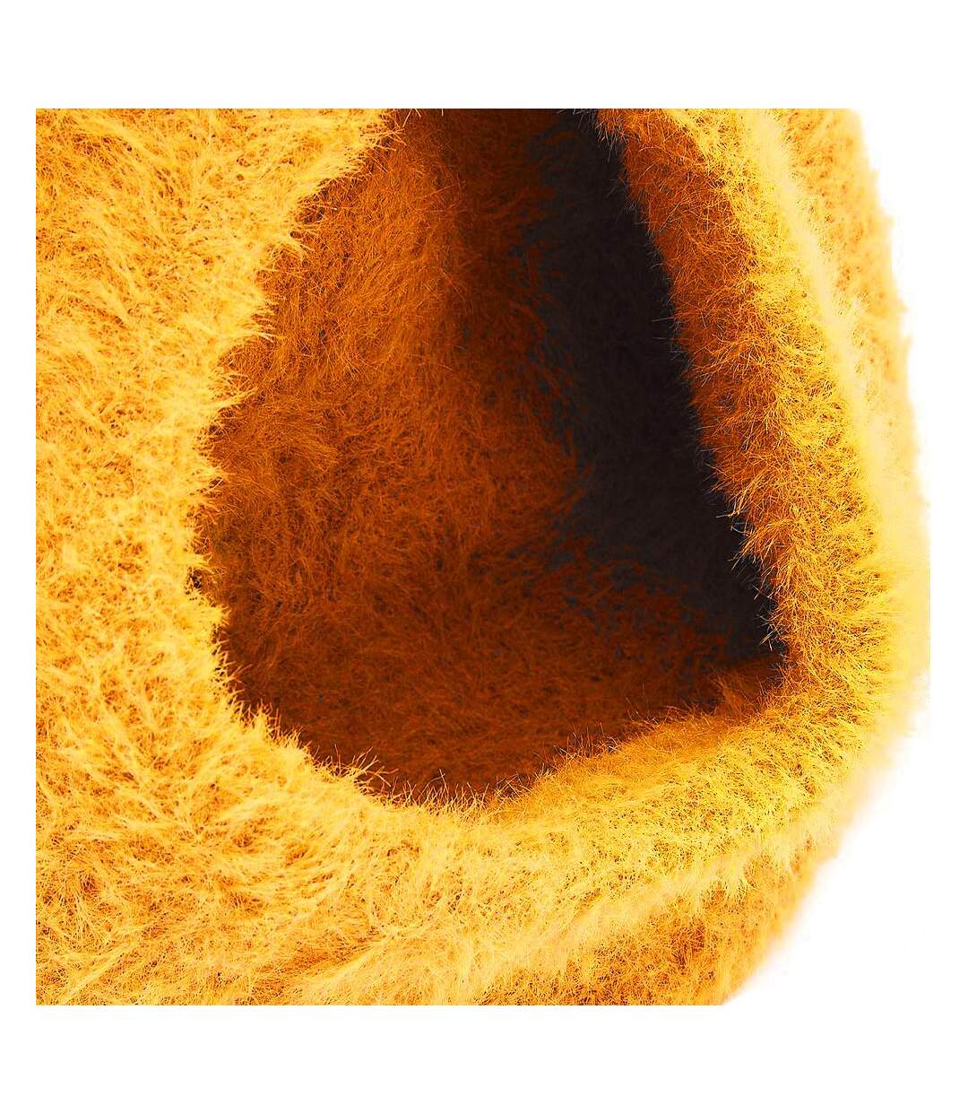 Béret jaune femme vero moda plume-2