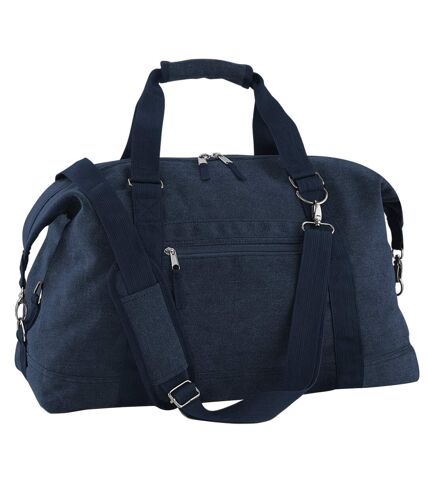 Bagbase Vintage Canvas Weekender / Carryall Carry Bag (7.9 Gallons) (Pack of 2) (Vintage Oxford Navy) (One Size) - UTBC4437