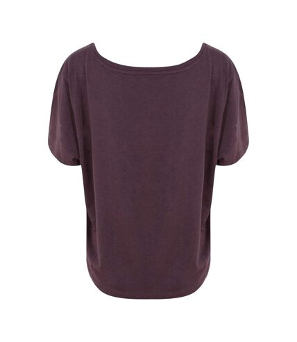 Ecologie Womens/Laides Daintree EcoViscose Cropped T-Shirt (Wild Mulberry)