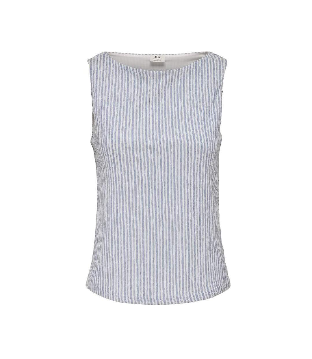 Top blanc/bleu femme jdy ocean-1