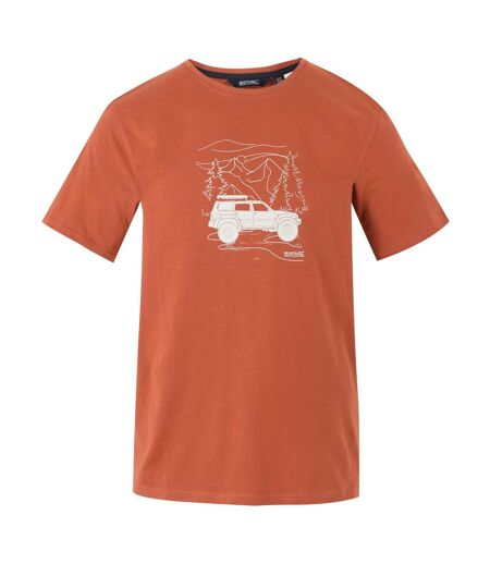 T-shirt cline homme terre cuite Regatta