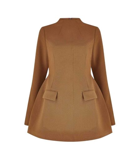 Robe Courte Manches Longues Femme Kaki Odd Muse