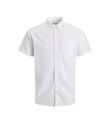 Chemisette Manches Courtes Blanche Homme Jack & Jones Hoxford - XXL