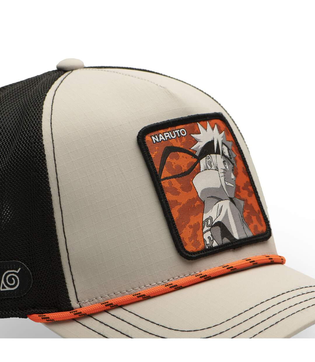 Casquette trucker premium filet effet bambou Naruto Shippuden Hokage Capslab-3