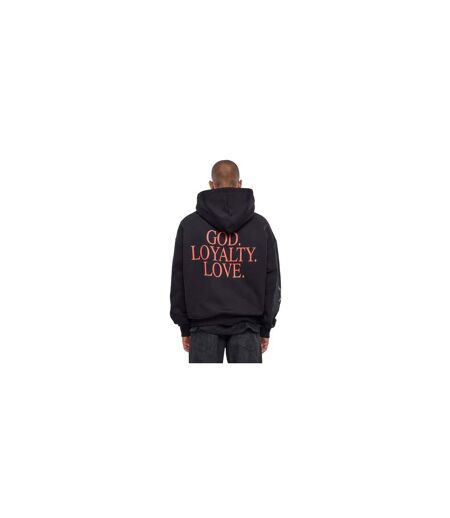 Sweat À Capuche God Loyalty Love Homme Noir Mister Tee