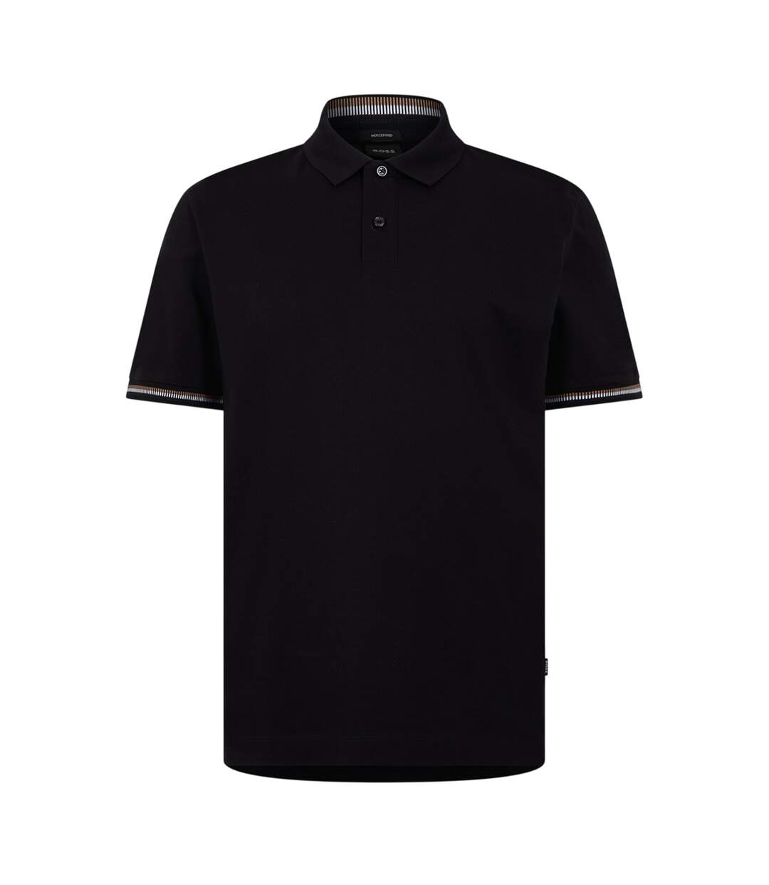 Mens Regular Polo Shirt Black Boss-1
