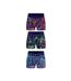 Boxers Motif/style Géométrique Homme Bleu Marine Kardio-2