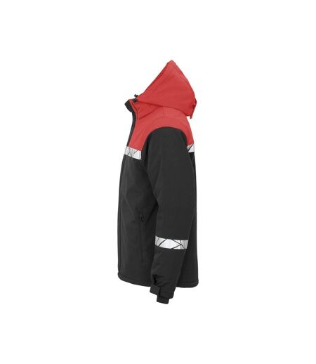 Doudoune Softshell Progression Homme Noir Rouge Projob