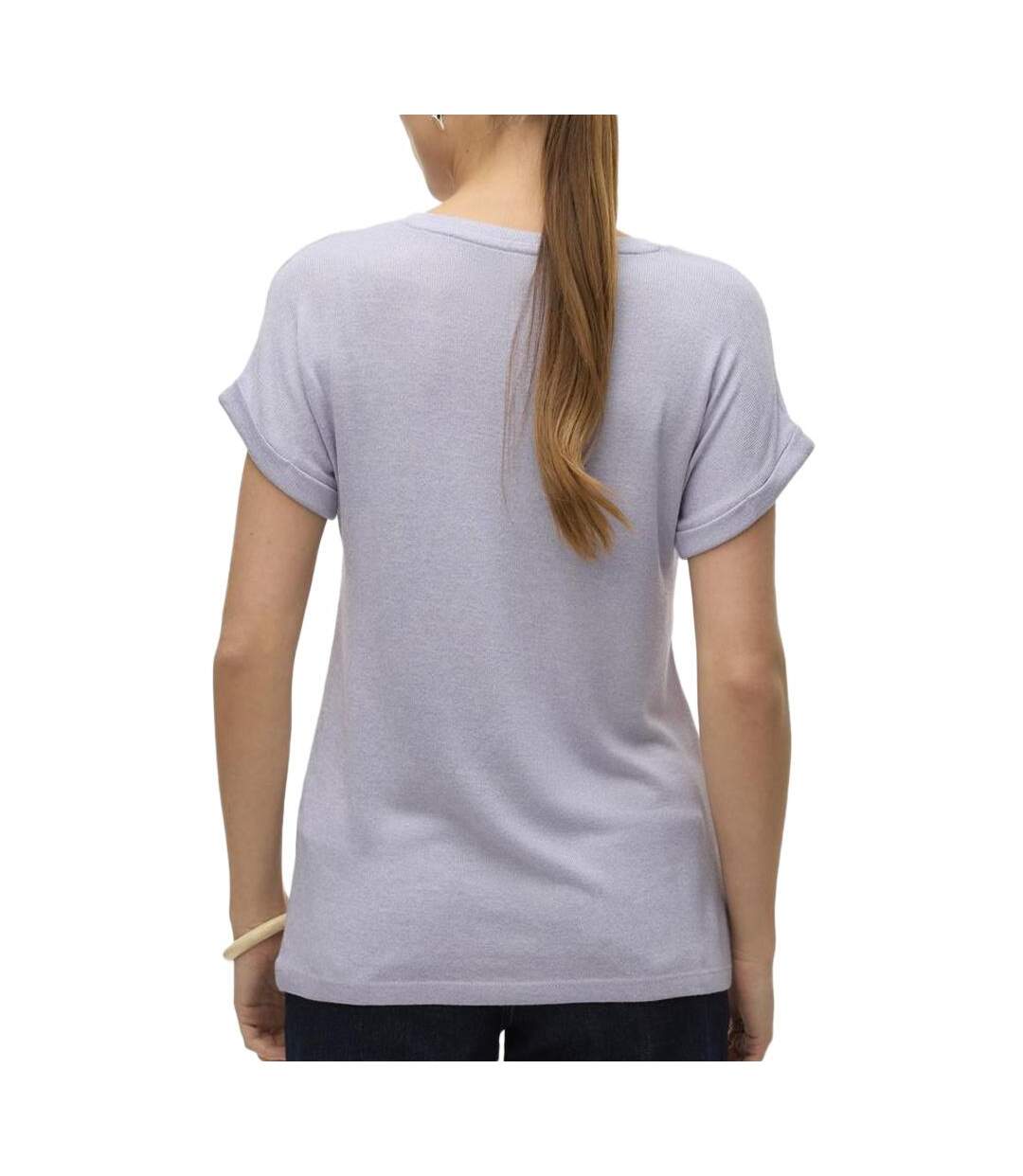 T-Shirt mauve femme vero moda brianna 10291353-2
