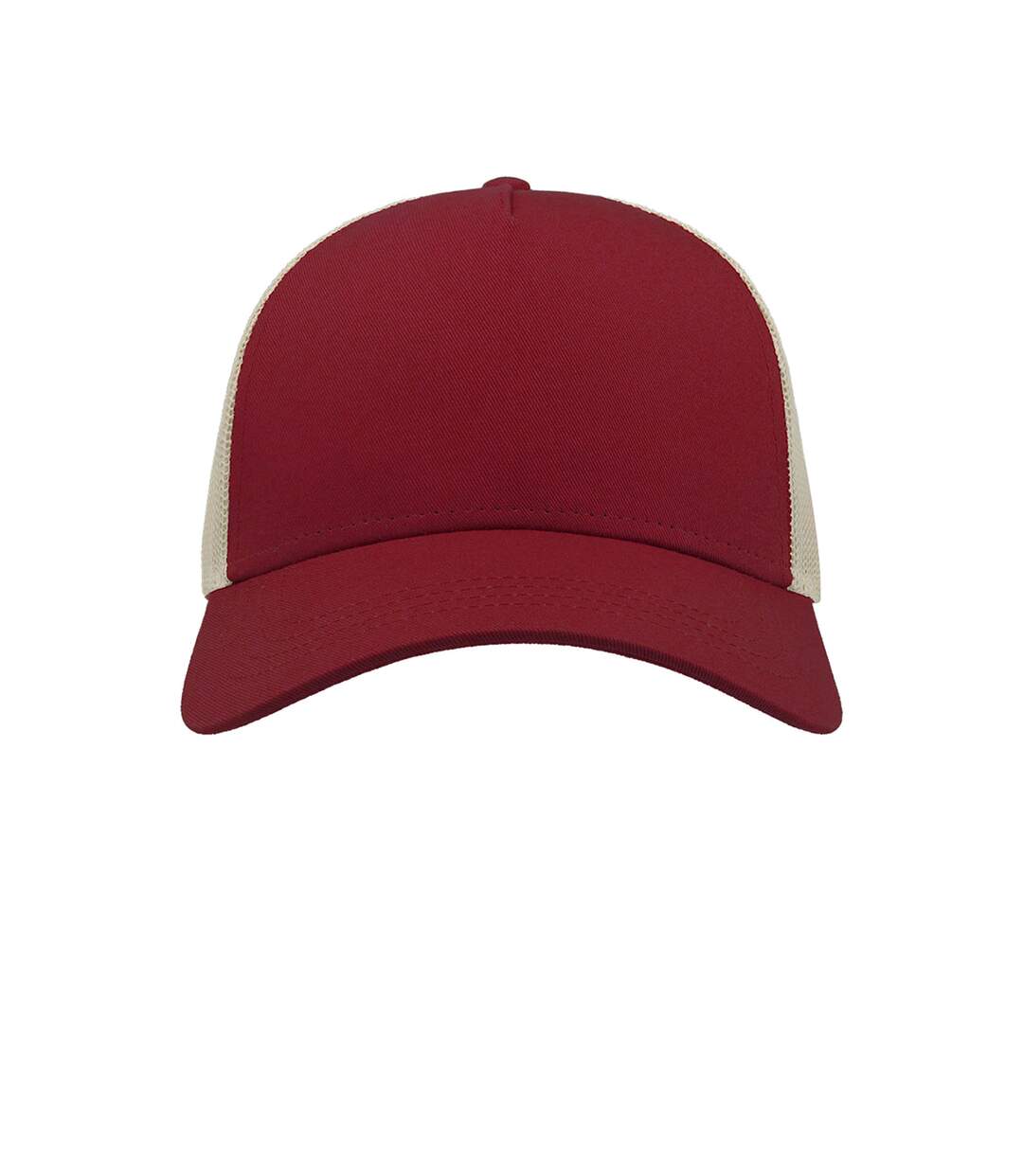 Casquette style trucker rapper mixte bordeaux / beige gris Atlantis