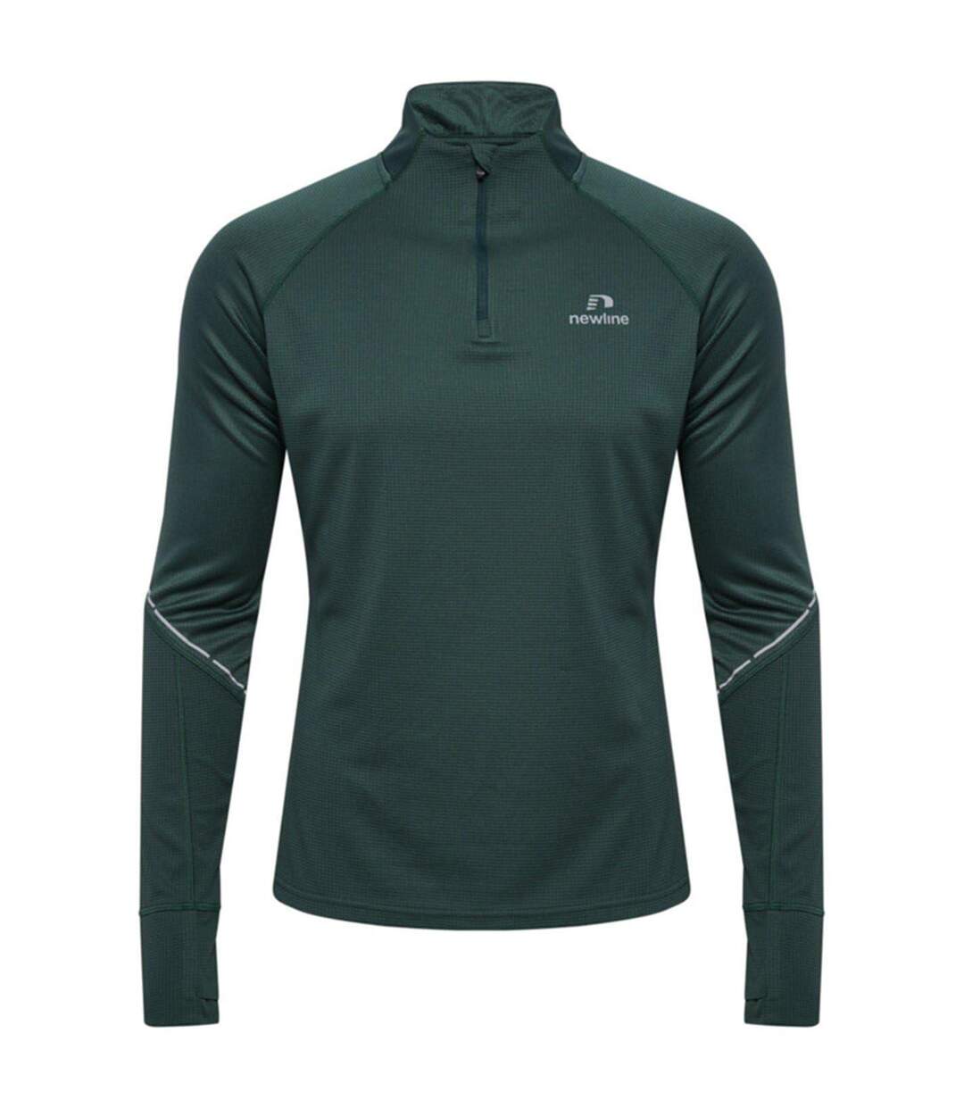 Mens Power Logo Half Zip Track Top Green Gables Newline-1
