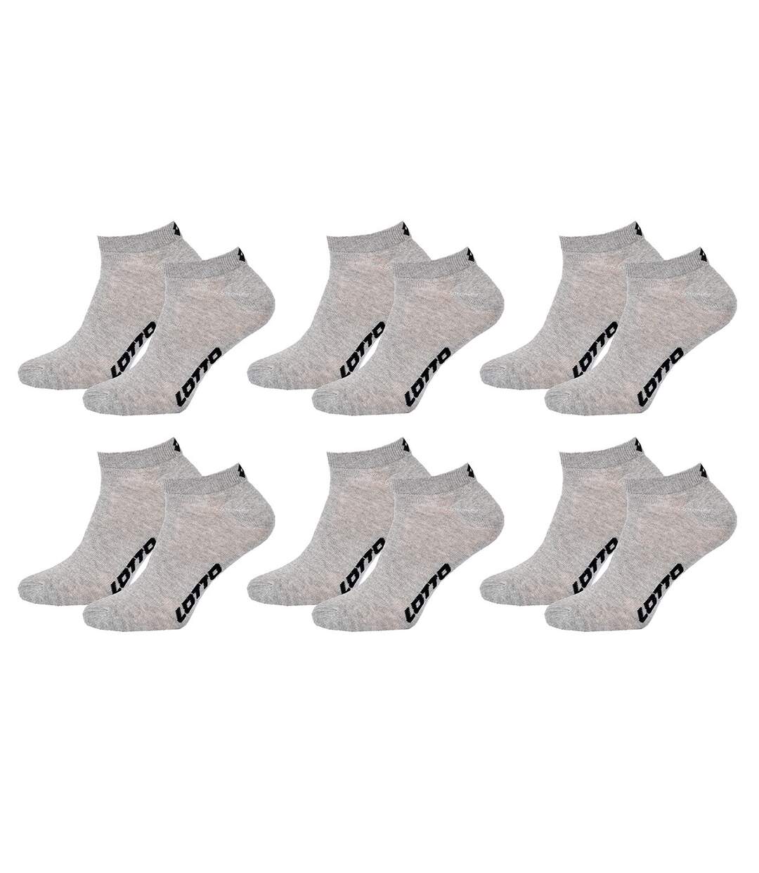 Chaussettes homme LOTTO SNEAKER Pack de 6 Paires Sneaker LOTTO Grises