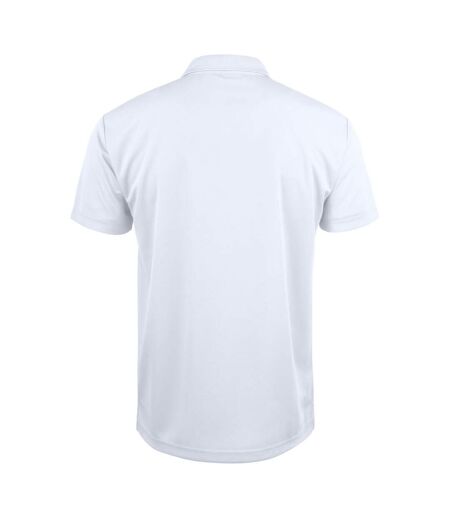 Unisex Adult Basic Active Polo Shirt White Clique