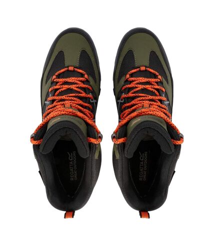 Regatta Mens Samaris III Walking Boots (Cypress Green/Blaze Orange) - UTRG9713