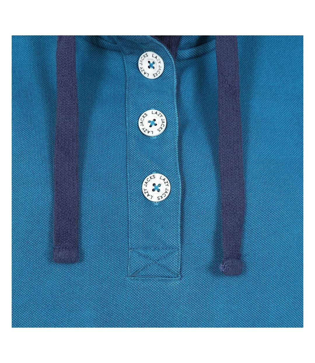 Haut Polaire Femme Bleu Sarcelle Lazy Jacks-2
