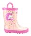 Bottes de pluie puddle enfant rose Cotswold-3