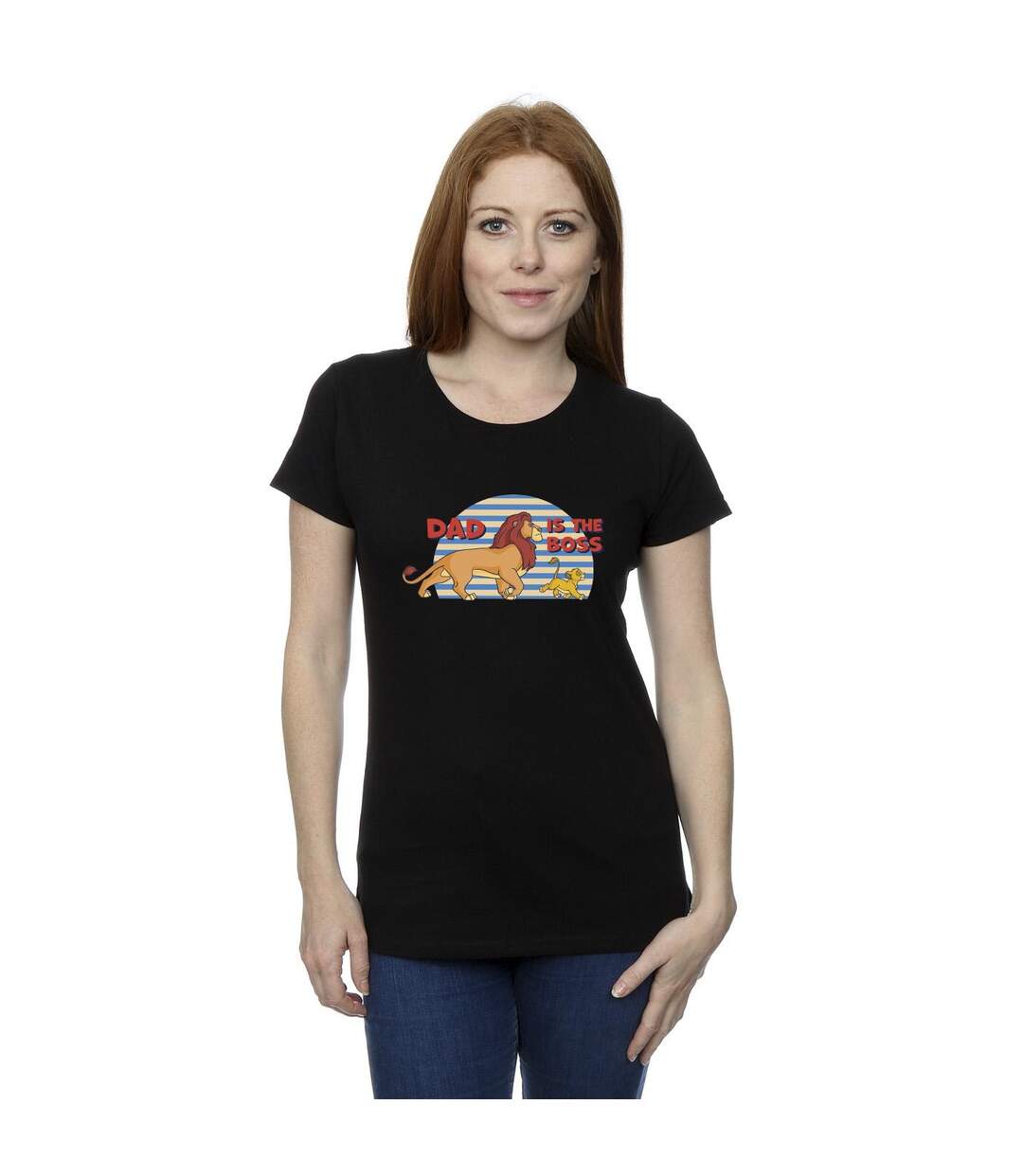 Disney Femme/Ladies The Lion King Dad Boss Cotton T-Shirt (Noir) - UTBI25324-2