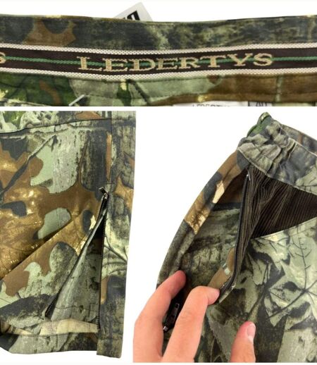 LEDERTYS FORESTWOOD — Fuseau de chasse camouflage Centre Europe : robustesse et discrétion sur le terrain