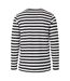 T-shirt Manches Longues Motif/style Rayé Homme Blanc Noir Urban Classics-2