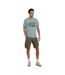 Mens Haze Organic Cargo Shorts Green Animal-1